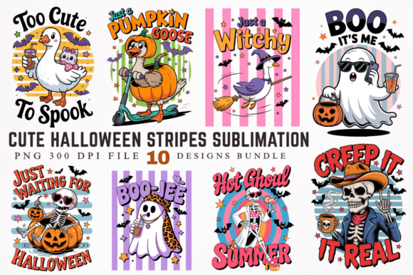 Download Cute Halloween Stripes PNG Sublimation D - Sublimation Collection