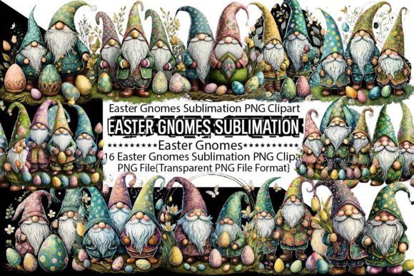 Download Easter Gnomes Sublimation Bundle - Sublimation Collection