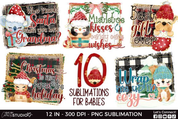 Download Christmas Baby Sublimation Designs - Sublimation Collection