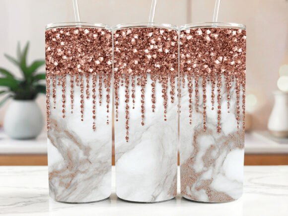 Download Bronze Metallic Marble Tumbler Wrap - Bronze Collection