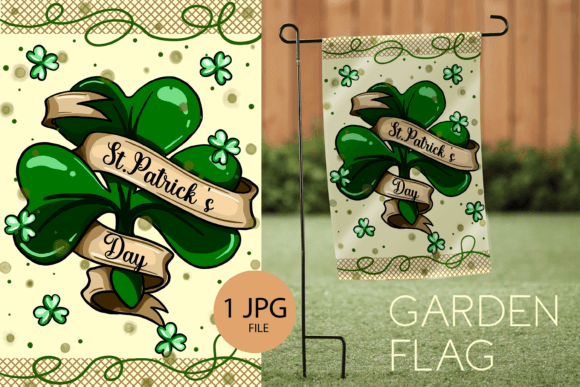 Download St Patricks Day Garden Flag Sublimation - Sublimation Collection