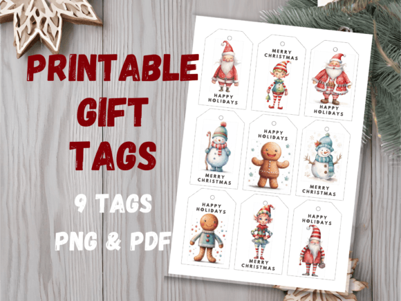 Download 9 Holidays Christmas Printable Graphic - Graphic Collection