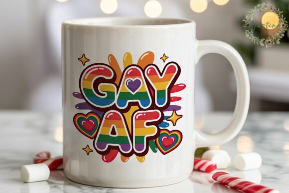 Download GAY AF Rainbow Pride Sublimation Design - Sublimation Collection