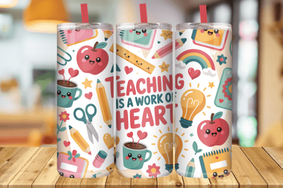 Download Teacher Tumbler Wraps Sublimation Png - Sublimation Collection