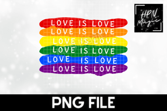 Download Rainbow Love is Love PNG Sublimation - Sublimation Collection