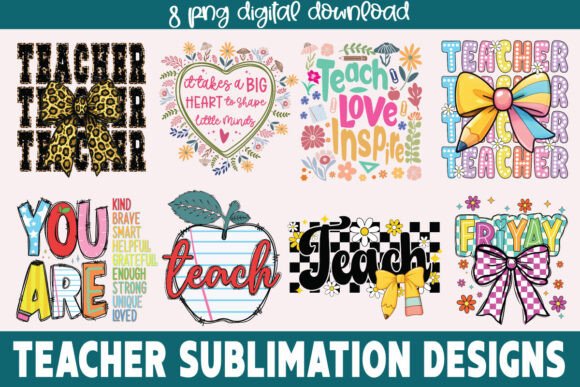 Download Teacher Sublimation Png, Teacher Bundle1 - Sublimation Collection