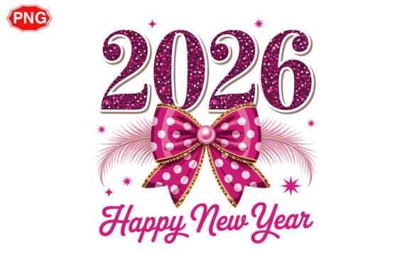 Download Coquette Bow New Year Sublimation Png - Sublimation Collection