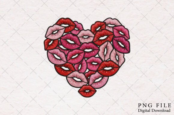 Download Valentine Lips Sublimation Png - Sublimation Collection