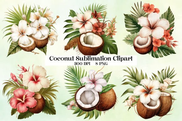 Download Coconut Sublimation Clipart - Sublimation Collection