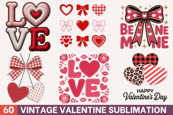 Download Vintage Valentines Sublimation Designs - Sublimation Collection