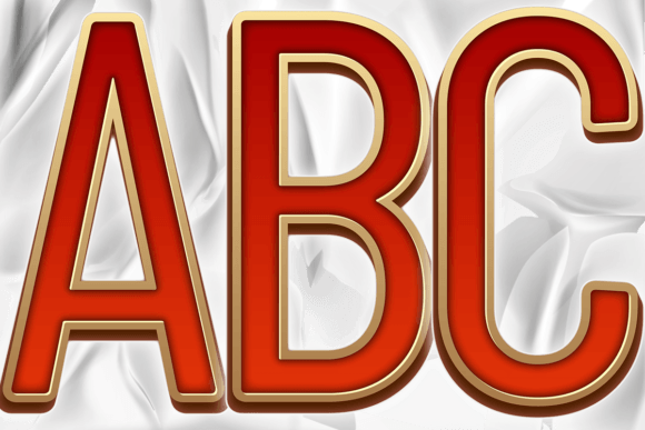 Download Red Bronze Color PNG Letters Numbers - Bronze Collection