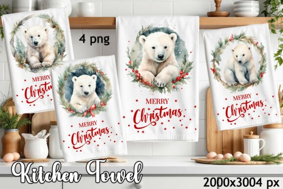 Download Cozy Christmas Kitchen Towel Sublimation - Sublimation Collection