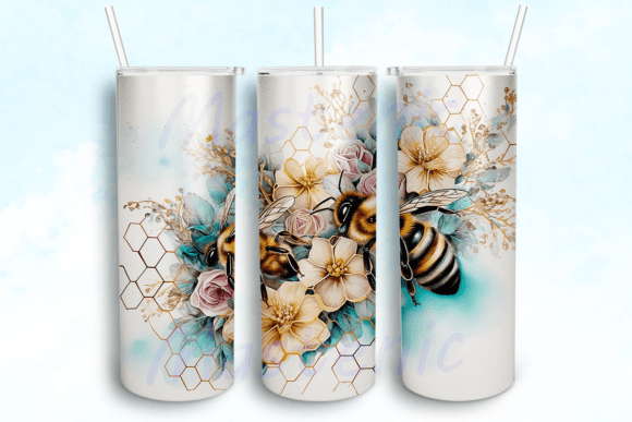 Download Bee Floral 20oz Sublimation Tumbler - Sublimation Collection