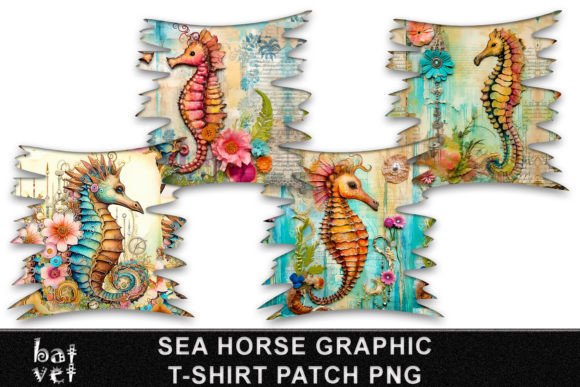 Download Sea Horse Sublimation Patch Bundle PNG - Sublimation Collection