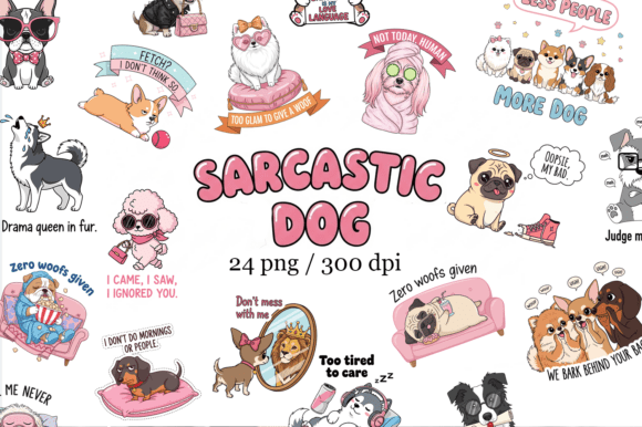 Download Sarcastic Funny Dog Bundle Sublimation - Sublimation Collection