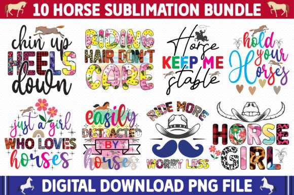 Download Horse Sublimation Design Bundle - Sublimation Collection