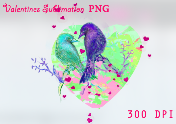 Download 6 Birds New Valentines Sublimation PNG - Sublimation Collection