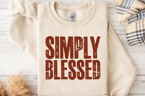 Download Simply Blessed PNG, Fall Sublimation PNG - Sublimation Collection