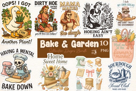 Download Bake &amp; Garden Sublimation Bundle - Sublimation Collection