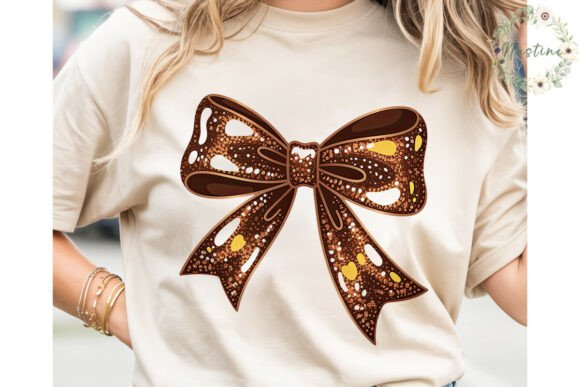 Download Bronze Glitter Bow Sublimation Design - Sublimation Collection