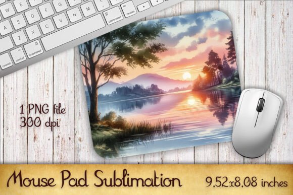 Download Wonderful Sunset Mouse Pad Sublimation - Sublimation Collection