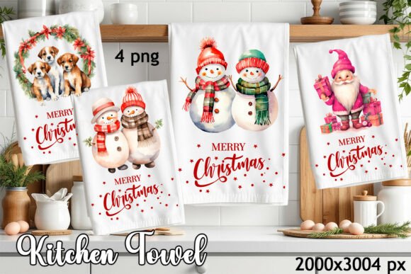 Download Cozy Christmas Kitchen Towel Sublimation - Sublimation Collection