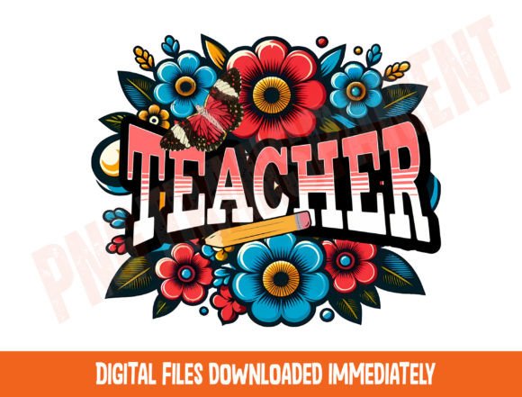 Download Retro Teacher Png Sublimation Download - Sublimation Collection