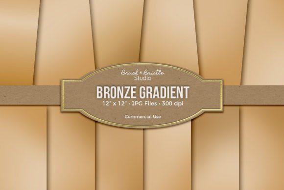 Download Bronze Metallic Gradient Digital Paper - Bronze Collection