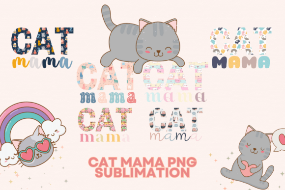 Download Cat Mama Sublimation PNG - Sublimation Collection