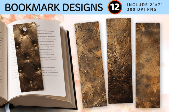 Download Luxury Bronze PNG Bookmark Design - Bronze Collection