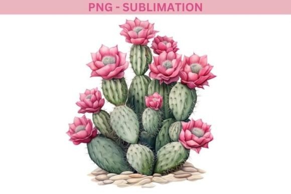 Download Watercolor Cactus Sublimation Download - Sublimation Collection