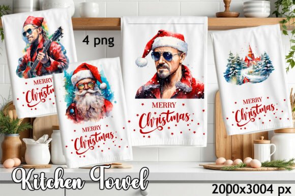 Download Cozy Christmas Kitchen Towel Sublimation - Sublimation Collection