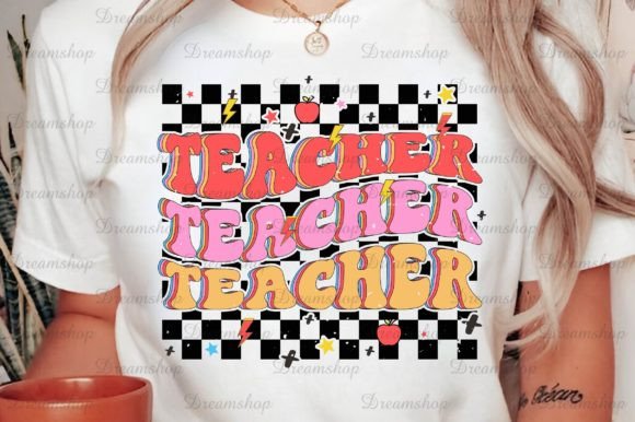 Download Retro Teacher Sublimation Designs Png - Sublimation Collection