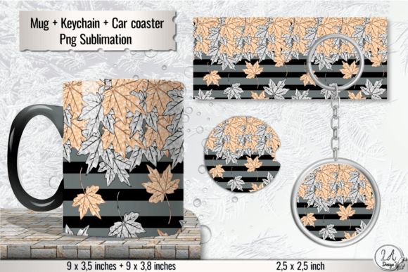 Download Autumn Leaves Mug Sublimation Design - Sublimation Collection