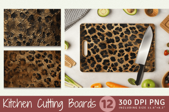 Download Bronze Leopard Cutting Boards Sublimatio - Bronze Collection