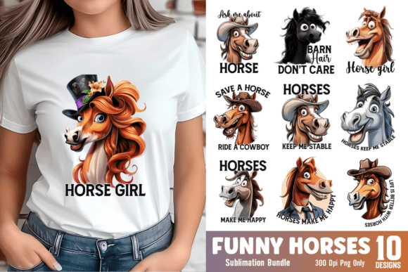 Download Funny Horse Sublimation Bundle - Sublimation Collection