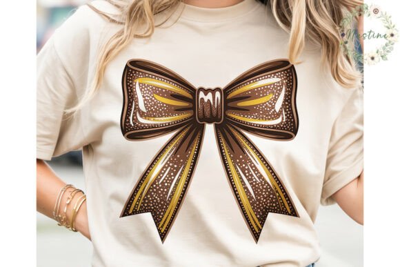 Download Bronze Glitter Bow Sublimation Design - Sublimation Collection