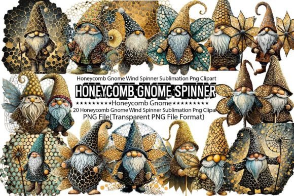Download Honeycomb Gnome Wind Spinner Sublimation - Sublimation Collection