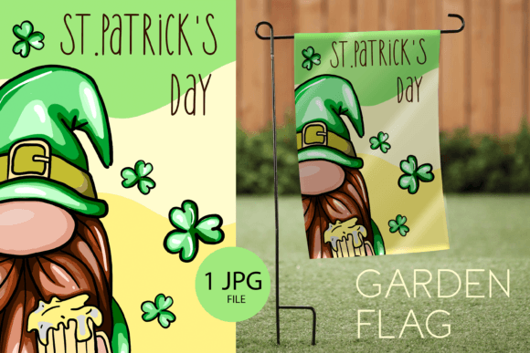 Download St Patricks Day Garden Flag Sublimation - Sublimation Collection