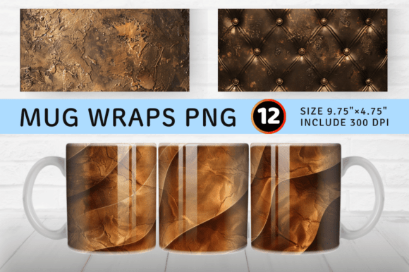 Download Luxury Bronze Mug Wrap Sublimation Desig - Sublimation Collection