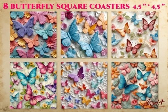 Download 3d Butterfly Sublimation Pattern Png - Sublimation Collection