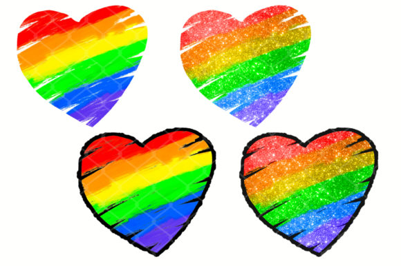 Download LGBT Pride Rainbow Heart Sublimation - Sublimation Collection