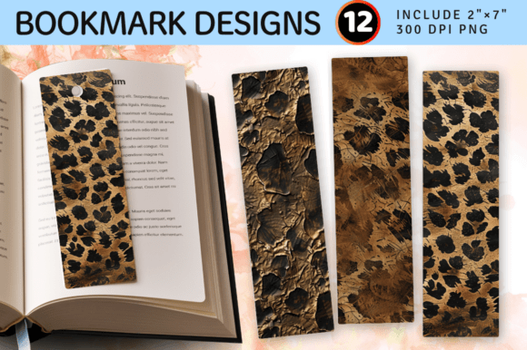 Download Bronze Leopard PNG Bookmark Design - Bronze Collection