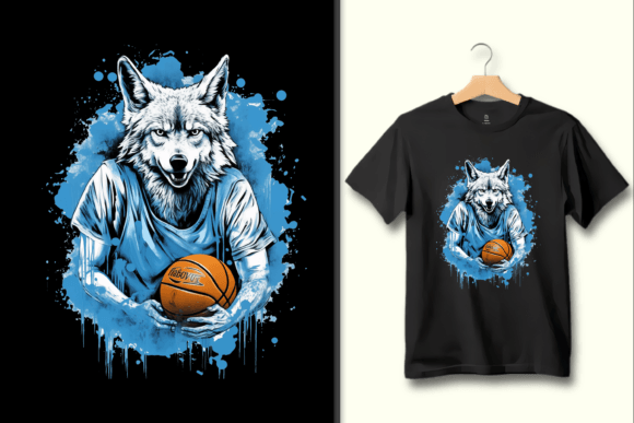 Download Basketball Wolf PNG Graphic Design Art - Graphic Collection