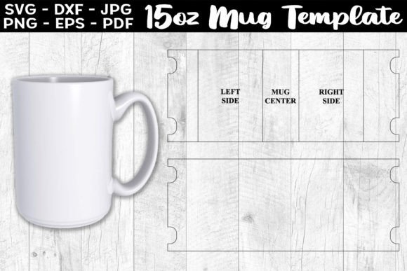 Download 15oz Mug Template Sublimation Full Wrap - Premium Resources