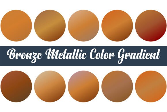 Download Bronze Metallic Color Gradient Design - Bronze Collection