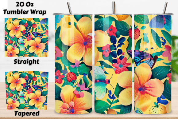 Download 3D Flower Sublimation Tumbler | Seamless - Sublimation Collection