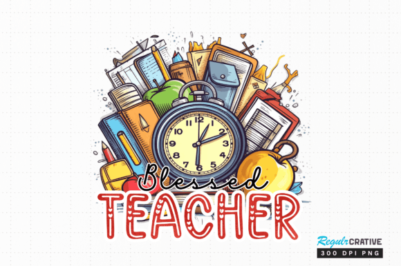 Download Blessed Teacher Png Sublimation Design - Sublimation Collection