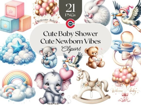 Download Cute Baby Shower PNG Graphics - Graphic Collection