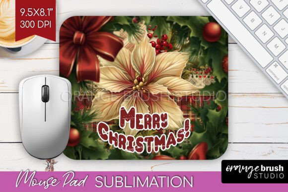 Download Vintage Christmas Mouse Pad Sublimation - Sublimation Collection